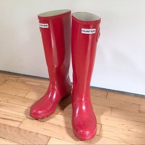 Hunter Boots - Tall RED